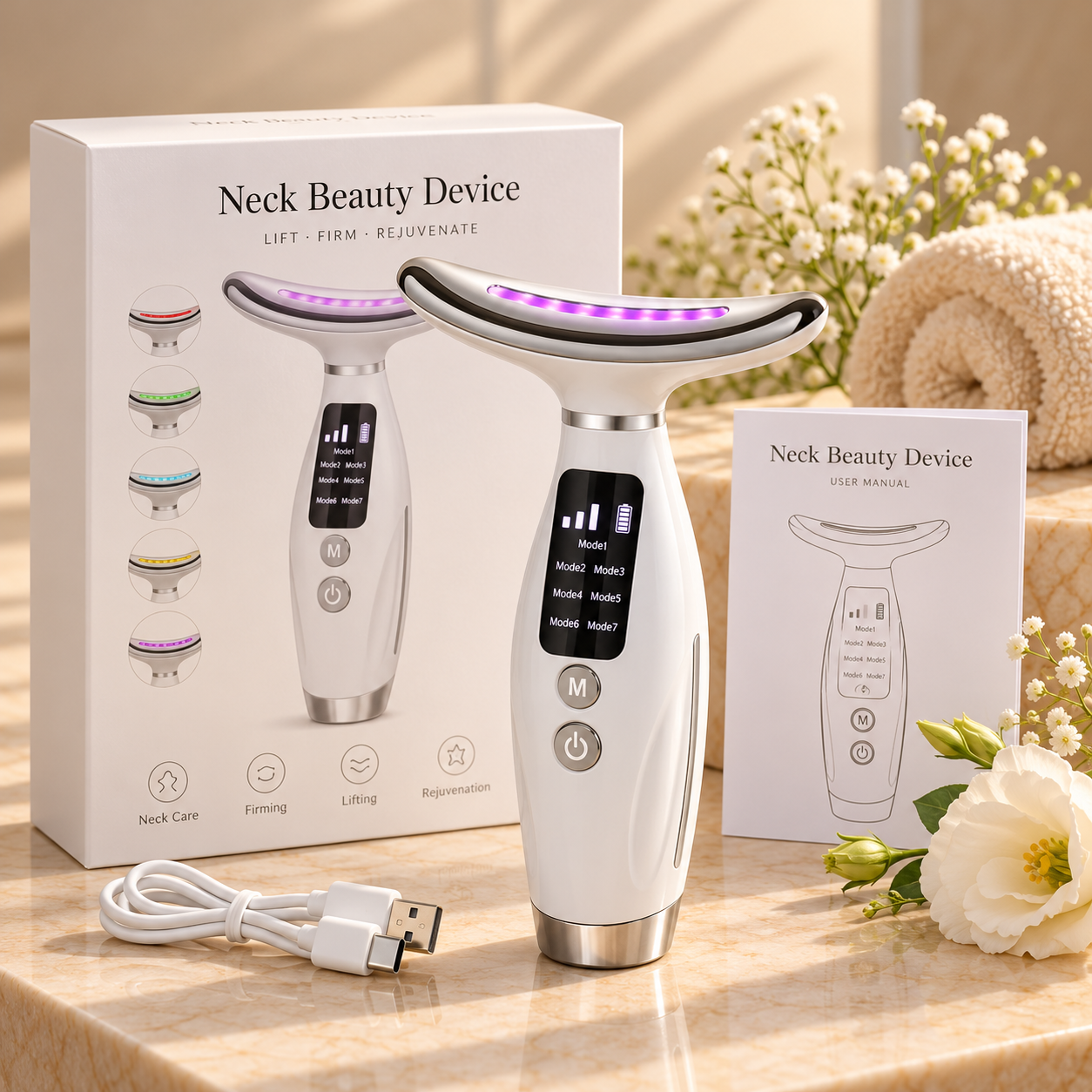 Neck Beauty Device – massageapparat för ansikte och hals