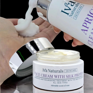 Ansiktskräm med silkesprotein